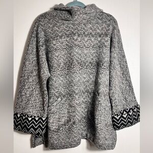 Soft Surroundings Gray Cowl Neck Sweater